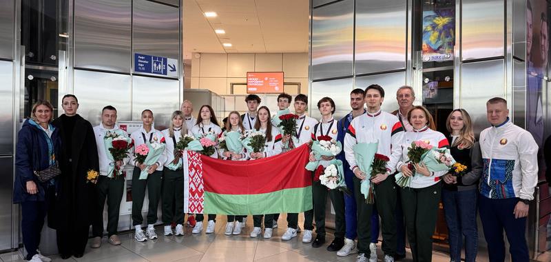 Призеры III Игр стран СНГ прилетели в Минск